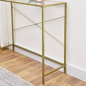 Amazon.com: Golden Console Table, 39.37” Entryway Table with